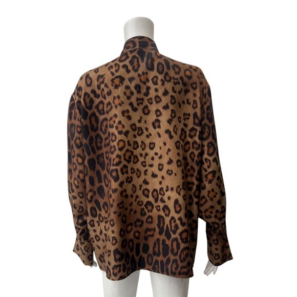 $1170 Etro Brown Leopard Camicia Santa Barbara Blouse Top size IT 42/6 - Picture 8 of 12